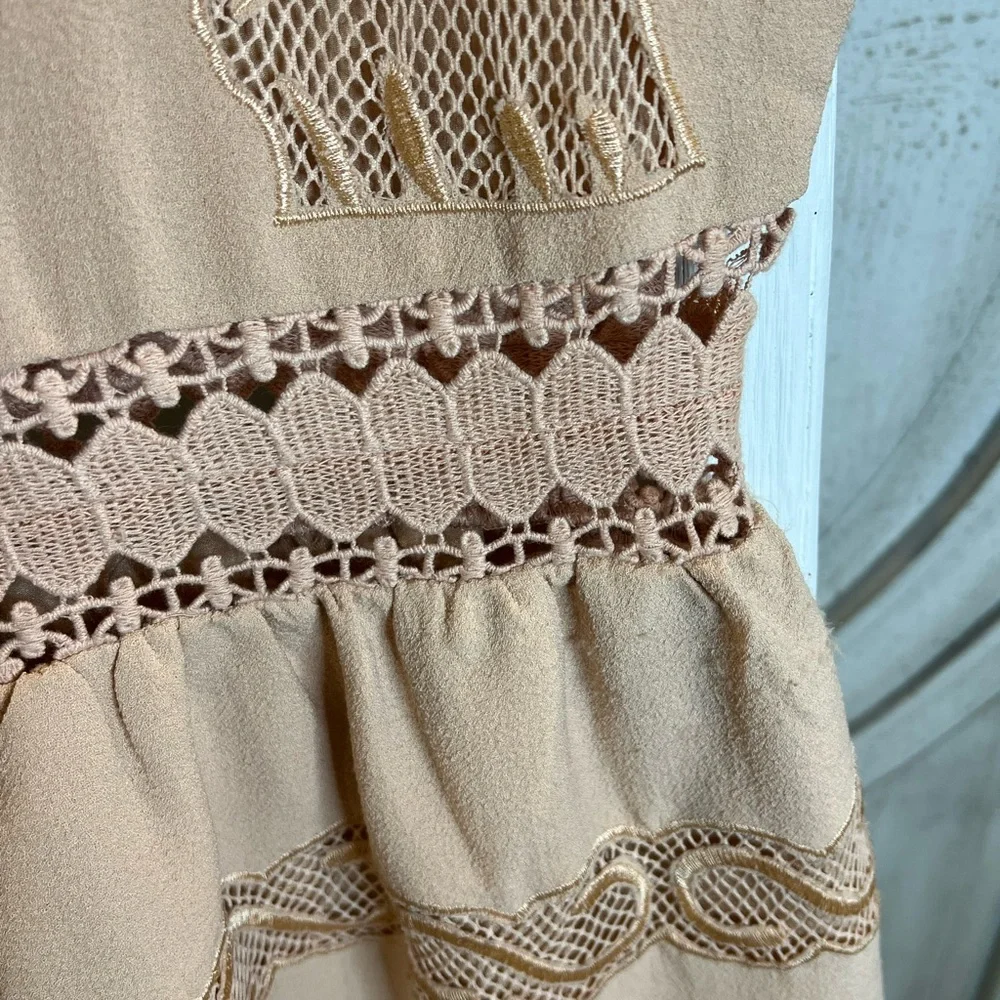 NWOT Ark & Co Womens Embroidered Lace Boho Dress - So Cute! - Picture 3 of 12